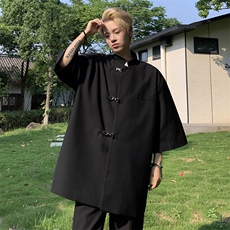 新中式西装男韩版潮流个性帅气2023夏季新款ins宽松外套W4906-P43，男装西服，星座412-2