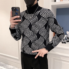 秋新休闲衬衫男翻领垂感宽松上衣外套MY085-P60，男装衬衫，星座308B-2