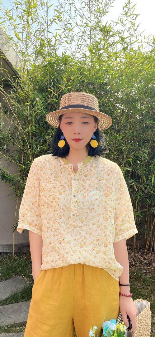 纯苎连衣裙小衫裤子裙子衬衣 时尚风 风淑女风休闲风，女装连衣裙，川哲