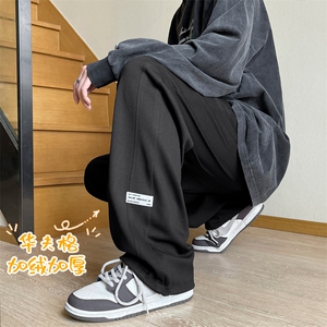 加绒加厚精选摇粒绒休闲拖地裤  K930常规特批32加绒特批42图片