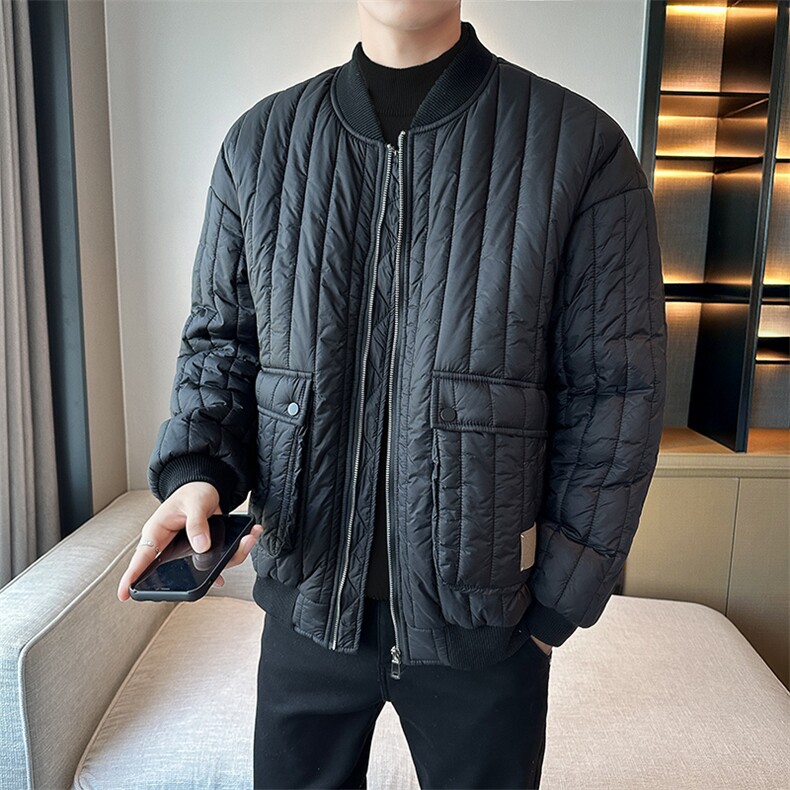直播冬新款棉衣羽绒棉男潮牌男加厚棉服港风宽松外套MY5056图片