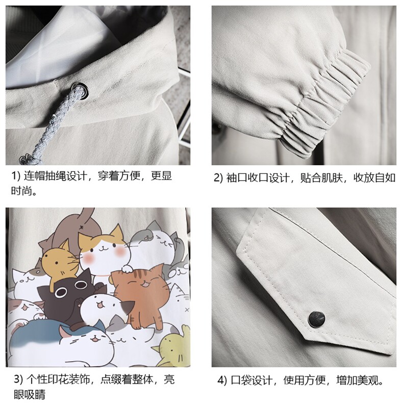 JK41162-P85加棉款-P115纯棉连帽夹克男士大码工装夹克男网格,男装夹克,电商A040A