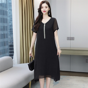 （现货）连衣裙女2026夏季新款雪纺A字裙图片