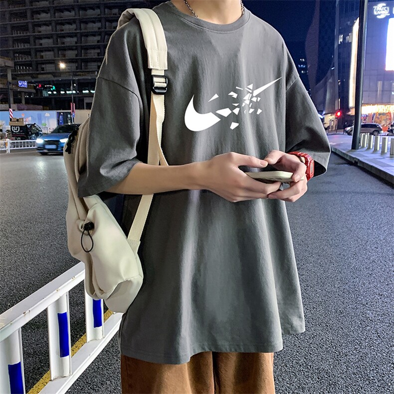 22夏季新款潮流休闲男士百搭印花短袖圆领T恤宽松1210-2-6610-P15图片