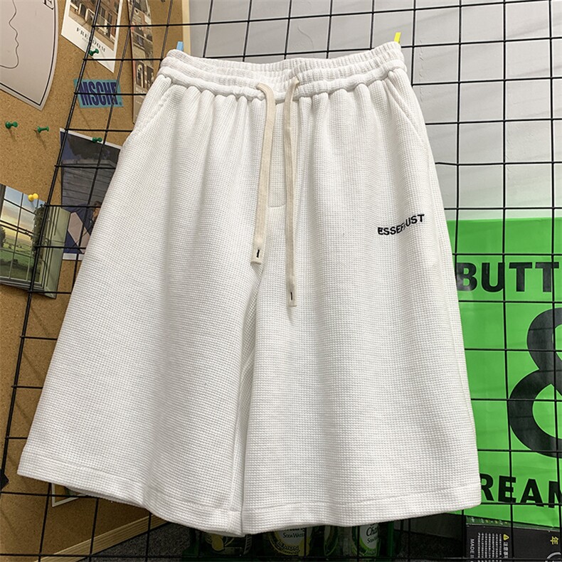 高转化重磅品质华夫格港风五分裤男短裤X416b-1-DK501-P25限39,男装休闲裤,星座416B-1