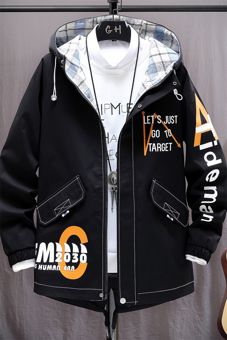 男修身韩版帅气夹克潮流春秋薄款派克服机车炸街外套JK169-P75,男装夹克,星座1206（原A206）