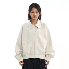 华棉450克W9875-特P85开衫短宽夹克男女秋季潮牌宽松百搭卫衣外套，男装夹克，电商D310B