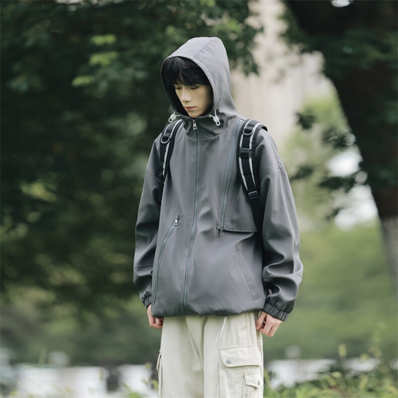 户外-韩版糖果色短款外套男夹克潮流宽松外套7389-P78,男装夹克,电商B380（原B361）