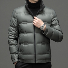 BJY15329钱塘2020-2冬季厚款立领商务休闲中年男士羽绒服P245，男装羽绒服，钱塘207-2
