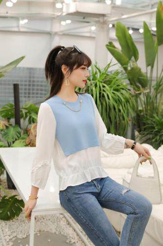 拼接小衫，女装，杰莎轩盟