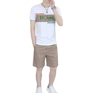 83659-P60欧货男士t恤短袖短裤休闲套装夏季潮牌新款男装一套搭配图片