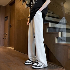 春季美式微喇牛仔裤男款vibe风高街直筒裤休闲裤子潮牌KZ002P55，男装牛仔裤，电商B312