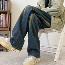 美式高街牛仔裤男个性百搭休闲裤G1505/P55，男装牛仔裤，电商D202