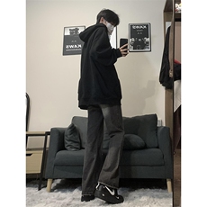 B221美式ins高街暗黑小众铆钉伐木裤牛仔裤LK23145-P65控88，男装牛仔裤，电商B221