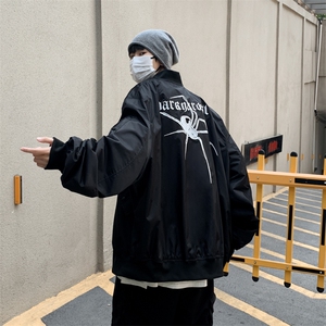 港风美式高街刺绣立领飞行服夹克街头嘻哈高街潮流潮牌JK0105-P63图片