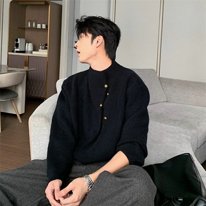 情侣重磅820克毛衣高级感cleanfit套头上衣 白 2508/P75图片