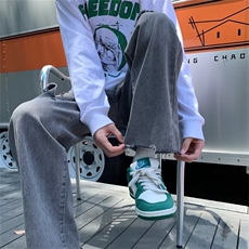 牛仔裤男夏季潮大码休闲裤子高街设计感GT011P40，男装牛仔裤，星座1116-2
