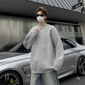 美式复古cleanfit毛衣男冬季圆领套头内搭打底针织衫潮MY0501-P60图片