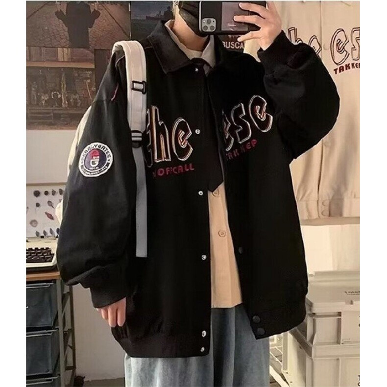 潮牌棒球服男生春秋季ins宽松休闲夹克潮流夹克J418,男装夹克,星座1116A-1（原606A）