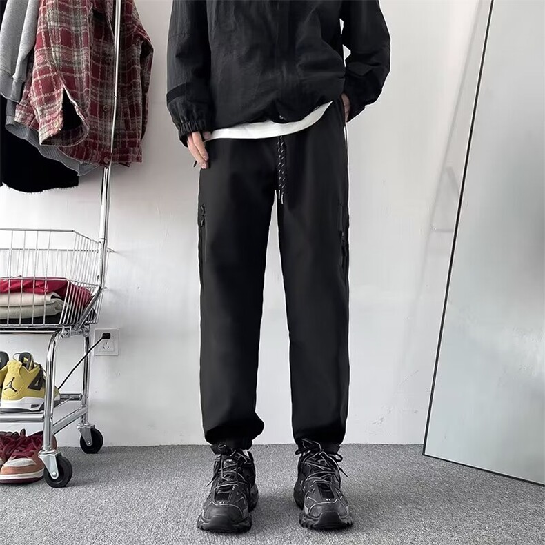 2024年冲锋裤男女春秋美式vibe机能裤子配马丁靴束脚工装裤,男装休闲裤,星座601-2