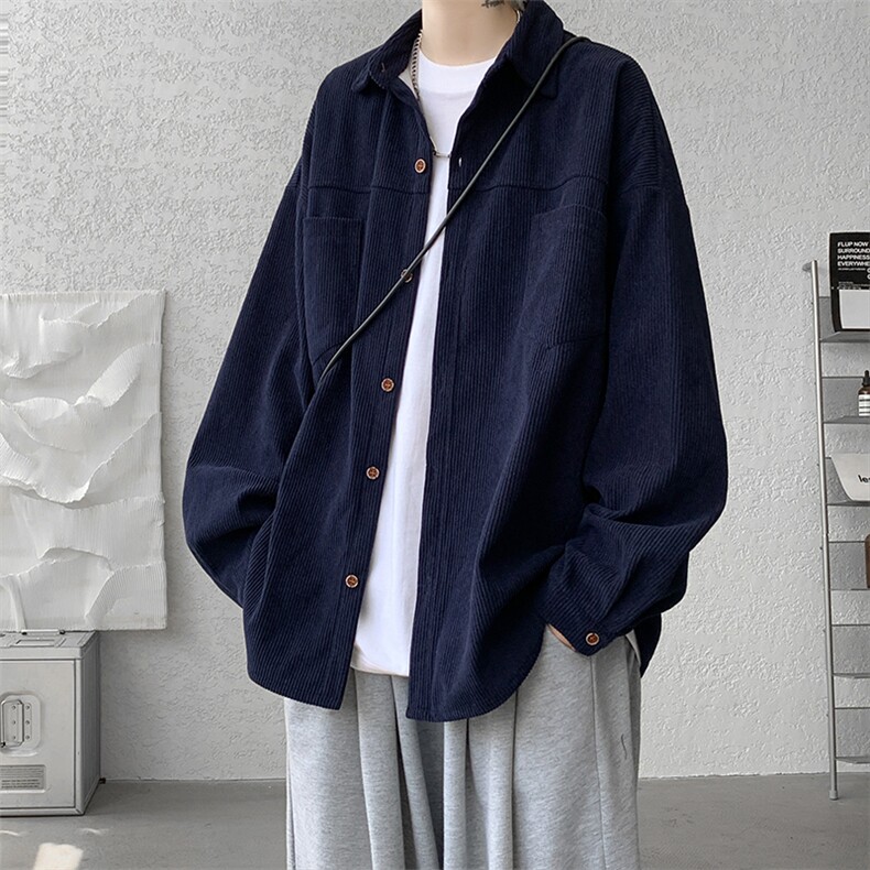 现货DSA059-CS7850-P40控68秋季高克重高品质长袖衬衫休闲外套,男装衬衫,电商A059