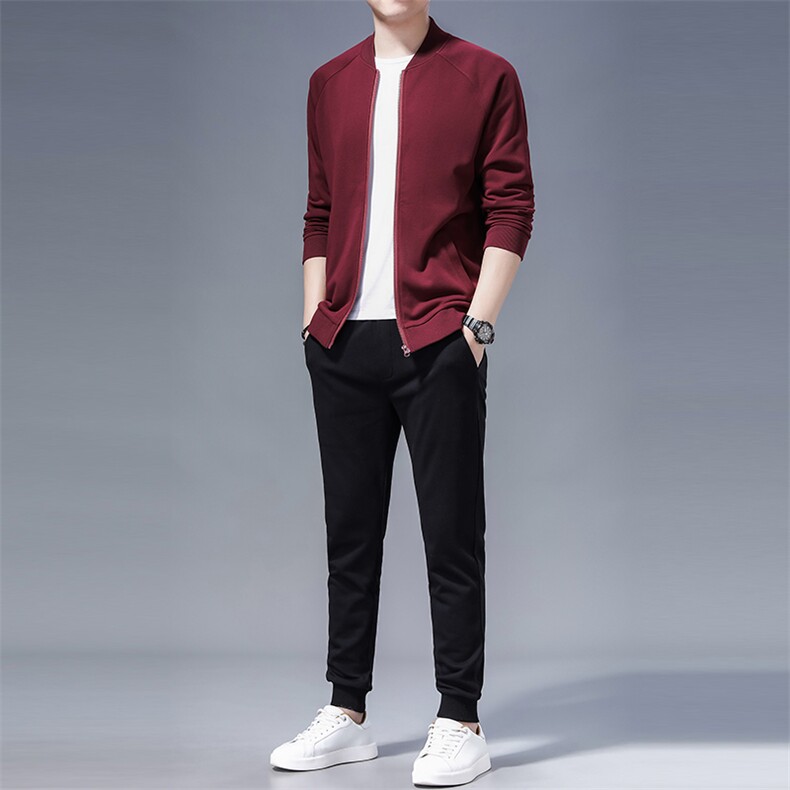 FLC8022-21556秋季新款2023年男士休闲卫衣长袖套装外套P134,男装休闲套装,电商B360
