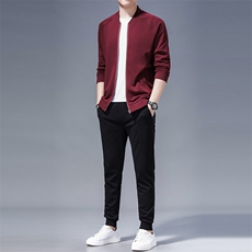 FLC8022-21556秋季新款2023年男士休闲卫衣长袖套装外套P134，男装休闲套装，电商B360