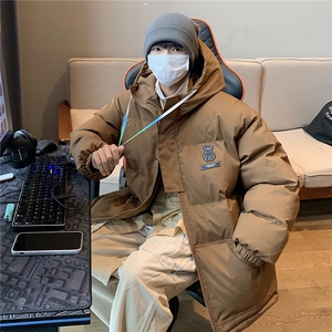 港风 新品 小熊加厚宽松连帽面包服棉衣外套情侣装棉服G1033 P128图片