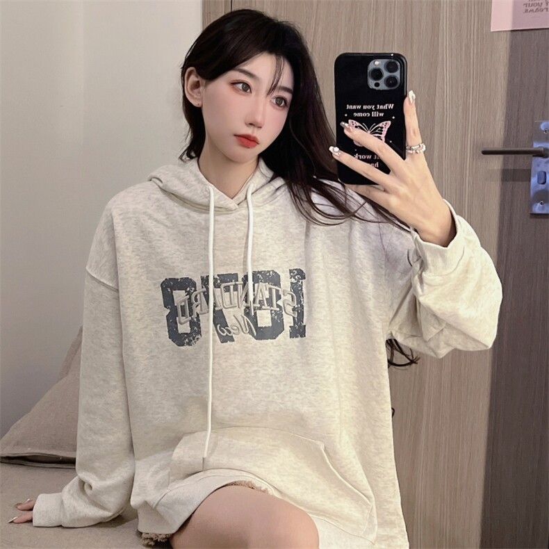 潮牌卫衣设计感刺绣上衣秋冬韩版宽松情侣开衫连帽卫衣E564-P40,男装卫衣,星座911-2(原星座613-2）