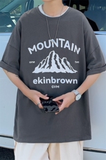 1图案已注册港风日系休闲情侣大码M-5XL风T恤男DT7655P25控38，男装T恤，星座226-2