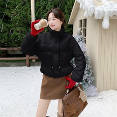 新款冬季休闲时尚拼接90绒羽绒服2C098-9076P275K388，女装羽绒服，2C098