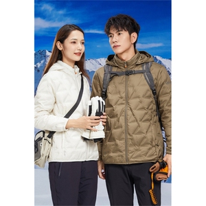 80%绒 2025秋冬情侣款轻薄羽绒服外套商务羽绒服团体服68518P169图片