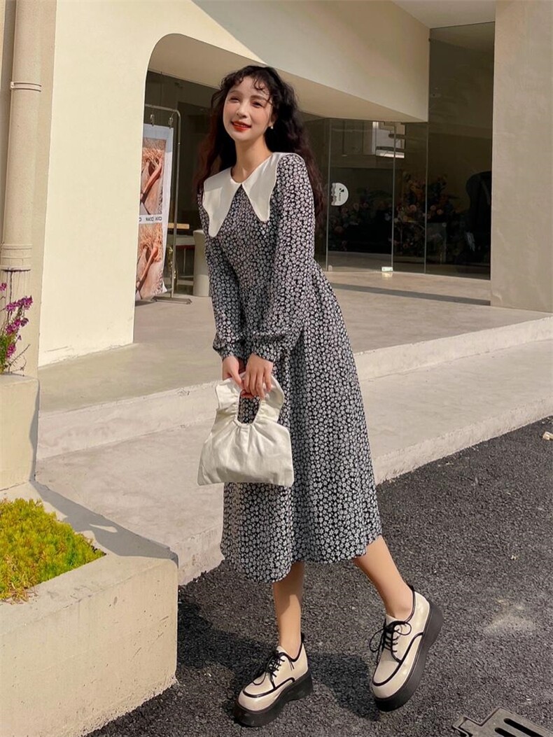 碎花连衣裙，女装连衣裙，安玖拉