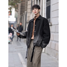 新款上新个性时尚简约外套水洗渐变经典风牛仔夹克HY903P75控118，男装夹克，电商A102B