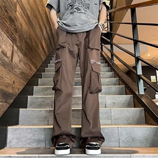 夏季新款机能多口袋休闲长裤男美式潮牌宽松工装裤现货K7880-P55，男装工装外套，星座512-3