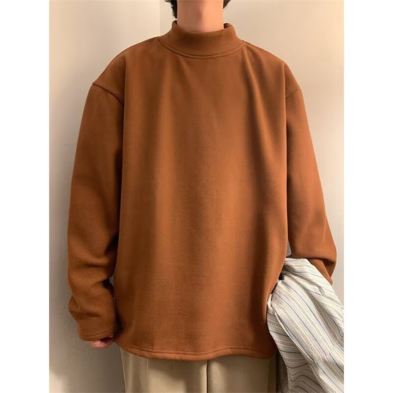 C486P30秋冬打底衫中领男装T血加绒加厚保暖,男装T恤,星座512-6