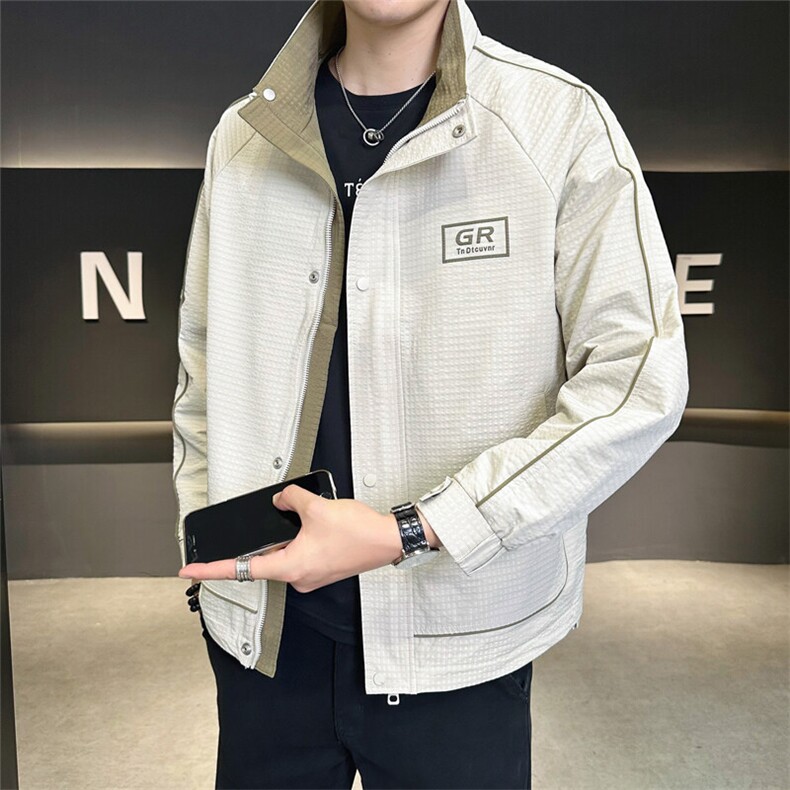 店主风2025秋季款夹克外套男士立领品质秋款C317-J6612-P115,男装夹克,电商C317