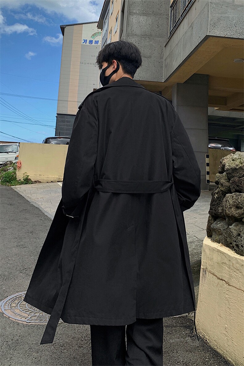 2026春季中长款风衣韩系宽松港风长款外套男Q5579-TP85138,男装风衣,电商A102