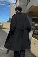 2026春季中长款风衣韩系宽松港风长款外套男Q5579-TP85138，男装风衣，电商A102