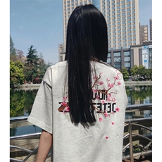 万针全刺绣工艺抖音得物高品质260克重磅纯棉双纱美式高街短袖T恤，男装T恤，电商A486
