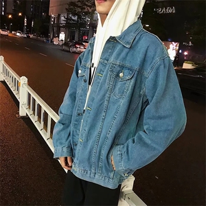 JK07港风文艺学生青少年牛仔夹克外套春秋装男装外衣开衫褂子韩版,2016潮流男装搭配学生图片