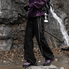 抖音品质美式条纹褶皱设计山系伞兵冲锋裤B315-K25304-特p35控68，男装休闲裤，电商B315