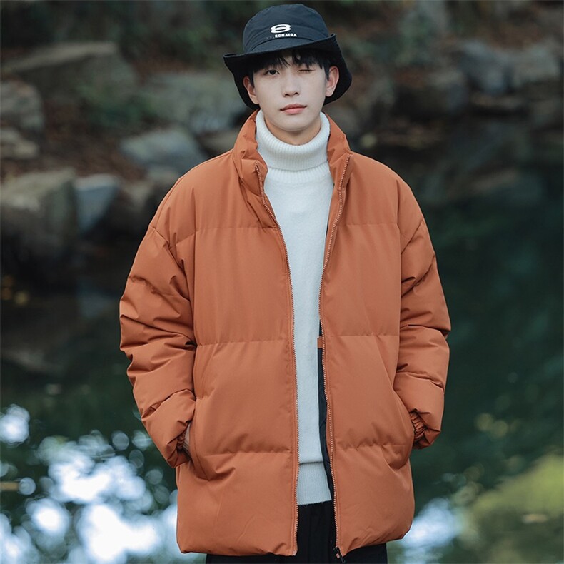 情侣oversize棉服冬季新款韩版学生连帽假两件港风宽松百搭厚外套,男装棉衣,星座1013