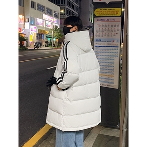 90%绒羽绒服 D5580-TP235328 情侣冬季休闲宽松百搭长款外套图片