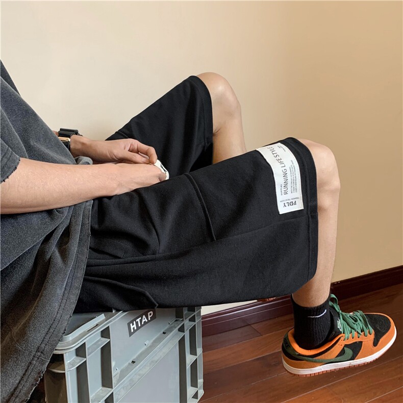 2025夏季新款工装拼接贴标短裤宽松M~5XLXZ604-DK803-P45控58,男装牛仔裤,星座604
