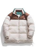 白底新款冬季时尚宽松字母印花潮流棉服外套MY5060特批P95控158，男装棉衣，电商A247-1