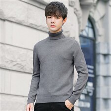 秋冬2022款高领毛衣男士韩版修身打底衫加厚潮针织衫98005P45，男装T恤，电商A355（原A415）