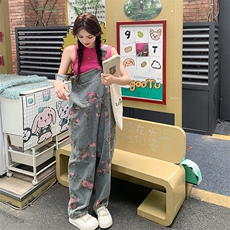 【上就能卖】大量不缺货转化好牛仔背带裤套装850P170K235，女装套装/套裙，2C292