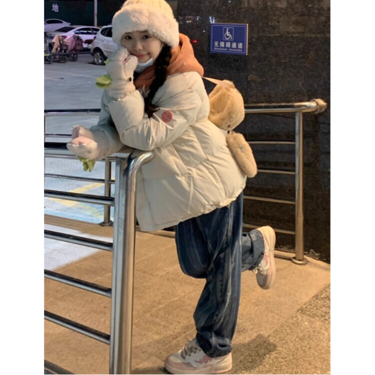 情侣款冬季短款潮牌连帽假两件棉衣棉服冬面包服保暖棉袄外套,男装棉衣,星座218-8