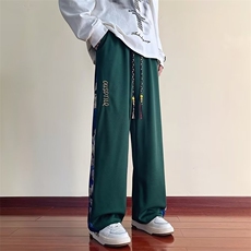 直筒垂感刺绣卫裤男潮牌休闲裤子青少年QK078P35，男装休闲裤，星座1116-2